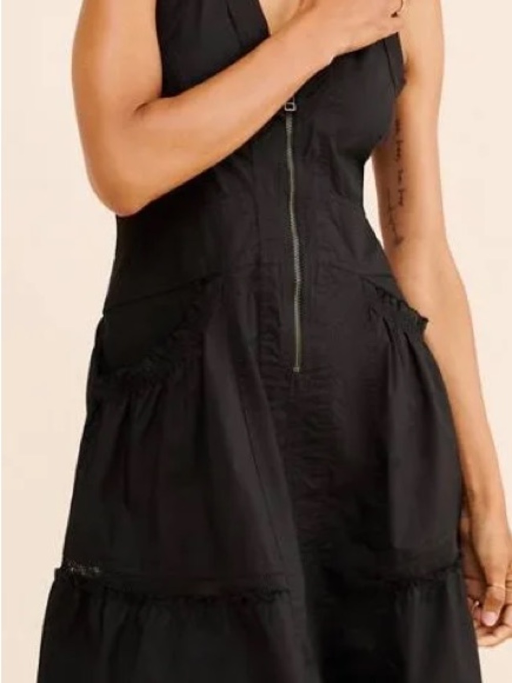 Anthropologie Daily Practice Black Utility Dress